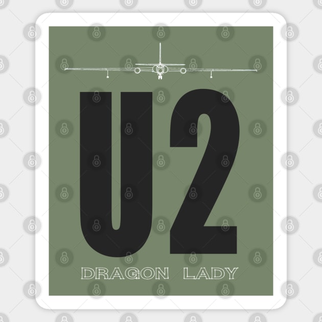 U2 - Dragon Lady Sticker by Jose Luiz Filho